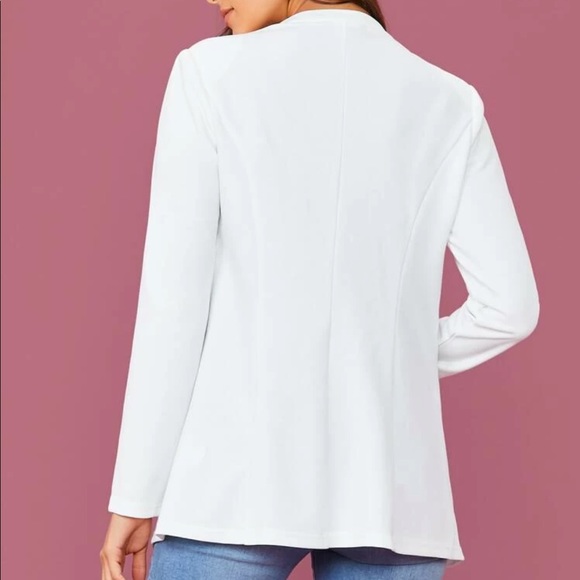 white blazer jacket coat work office business - Picture 3 of 3